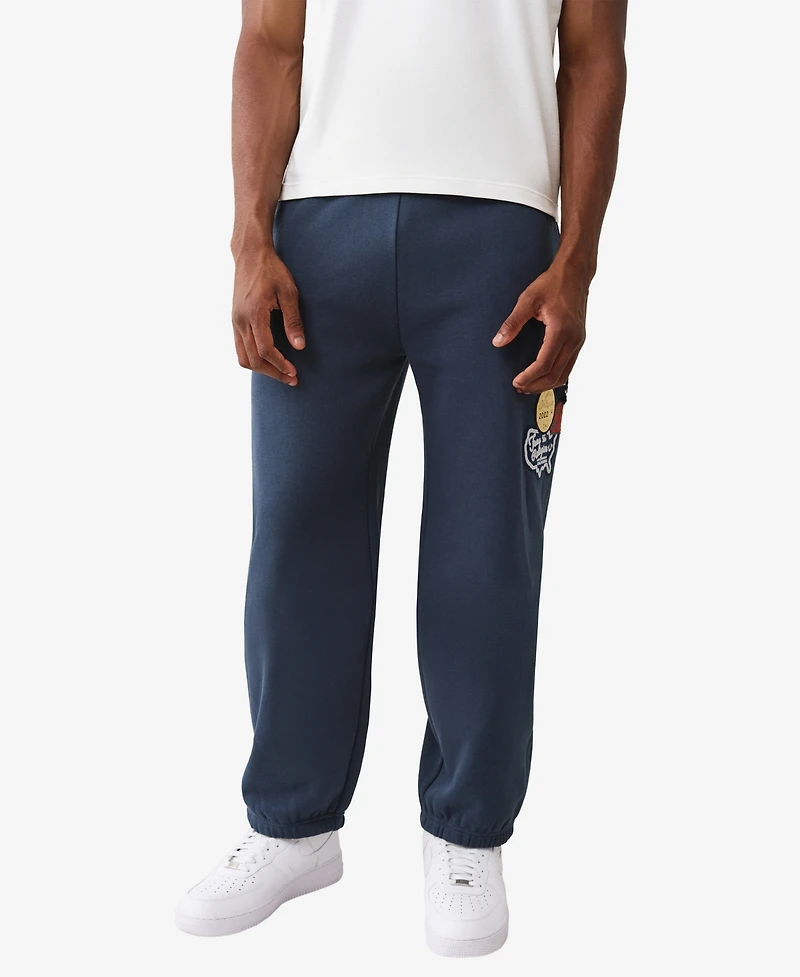 True Religion Men's Patch Vintage Baggy Joggers