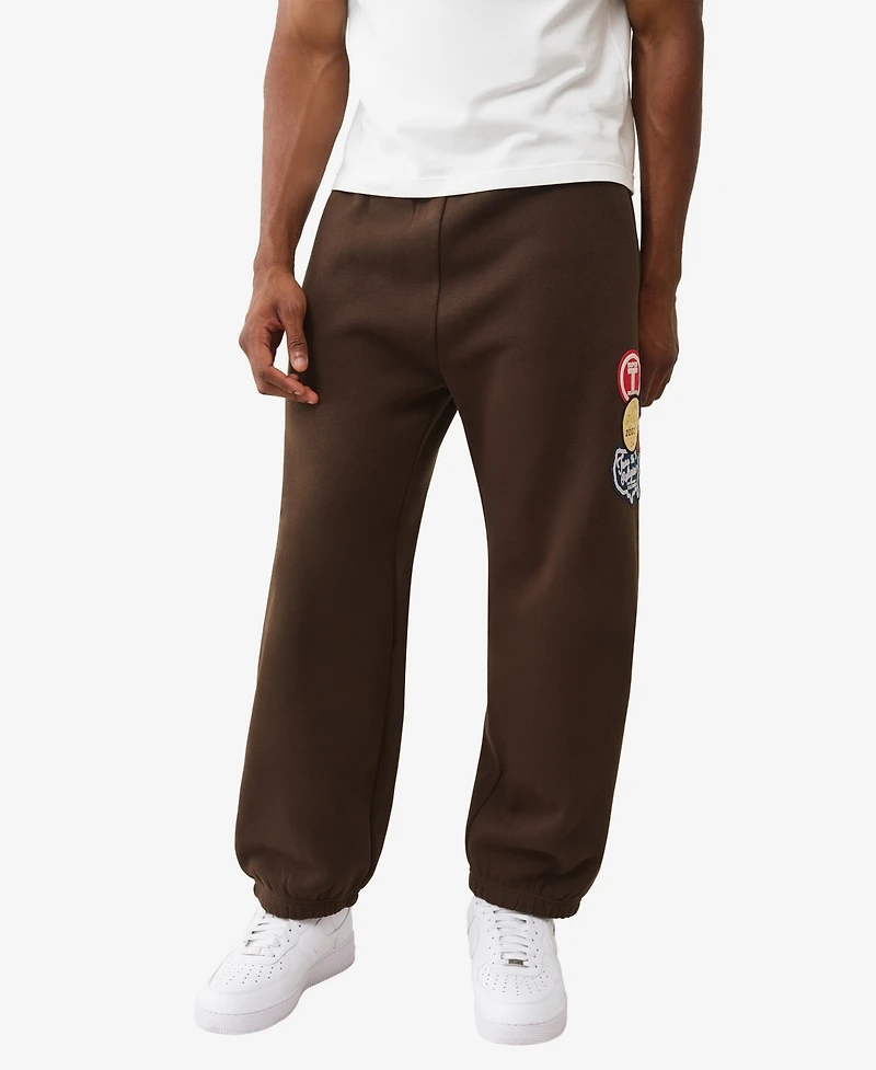 True Religion Men's Patch Vintage Baggy Joggers
