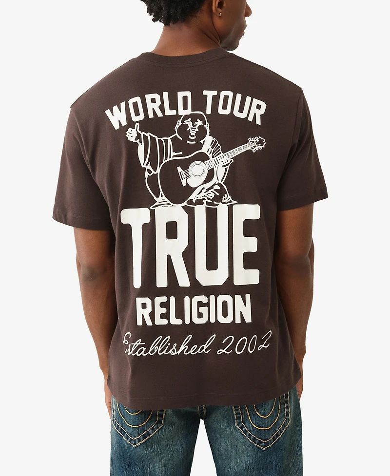 True Religion Men's Patch Rinse Short Sleeve T-Shirt