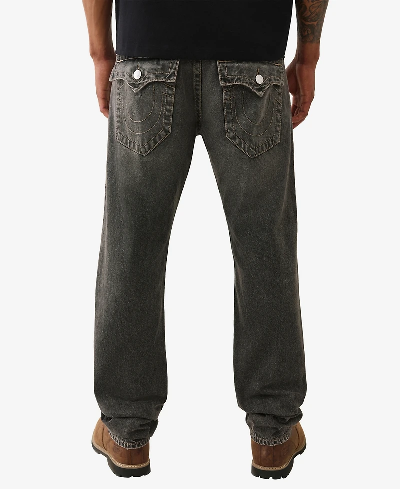 True Religion Men's Ricky Straight Flap Pocket Jeans