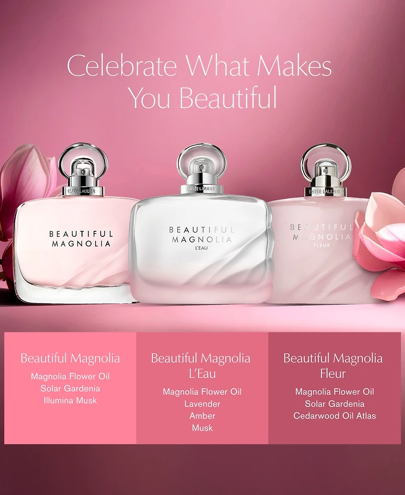 Estee Lauder Beautiful Magnolia Fleur Eau de Parfum Spray, 3.4 oz. First at Macy's