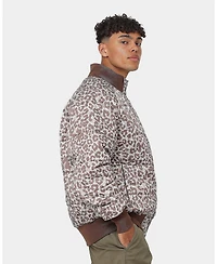 Xxiii Mens Leopard Print Puffer Jacket