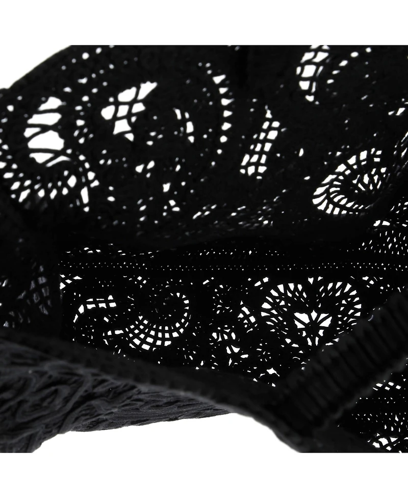 Pre-Owned Dolce & Gabbana Large Beatrice Tote Bag Crochet Lace Jacquard