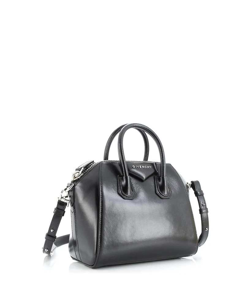 Pre-Owned Givenchy Mini Antigona Bag Glazed Leather
