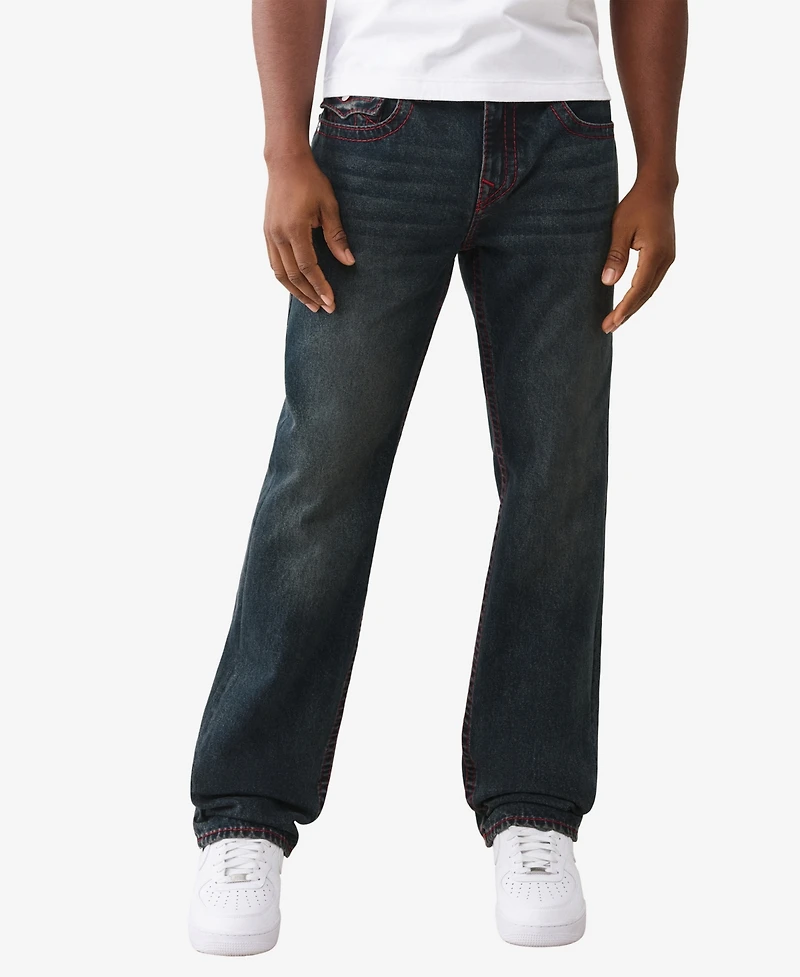 True Religion Men's Ricky Super T-Stitching Jeans