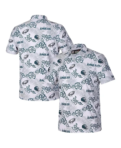 Reyn Spooner Men's White Philadelphia Eagles Pua Performance Game Day Polo Shirt