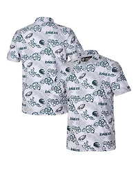 Reyn Spooner Men's White Philadelphia Eagles Pua Performance Game Day Polo Shirt