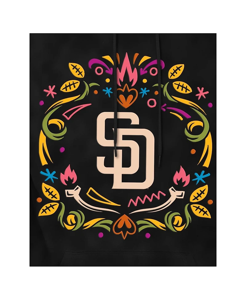 New Era Men's Black San Diego Padres Dia de los Muertos Brushed Fleece Hoodie