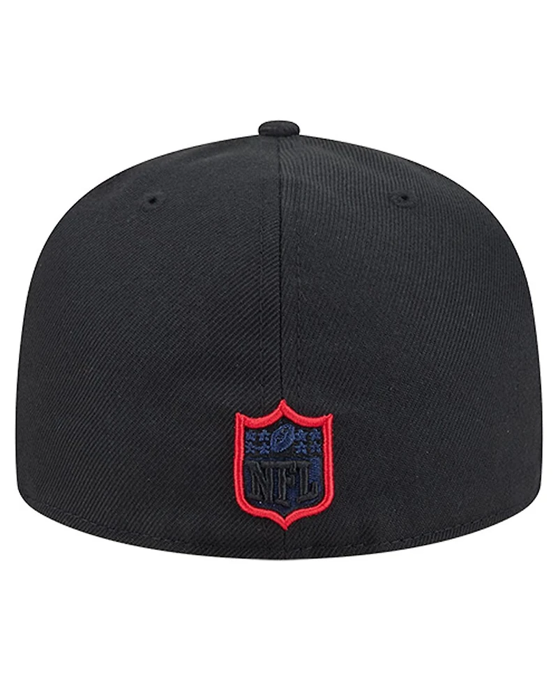 New Era Men's Black New England Patriots Soutache 59FIFTY Fitted Hat