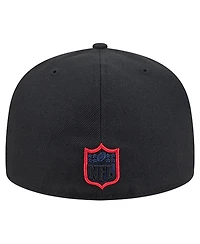 New Era Men's Black New England Patriots Soutache 59FIFTY Fitted Hat