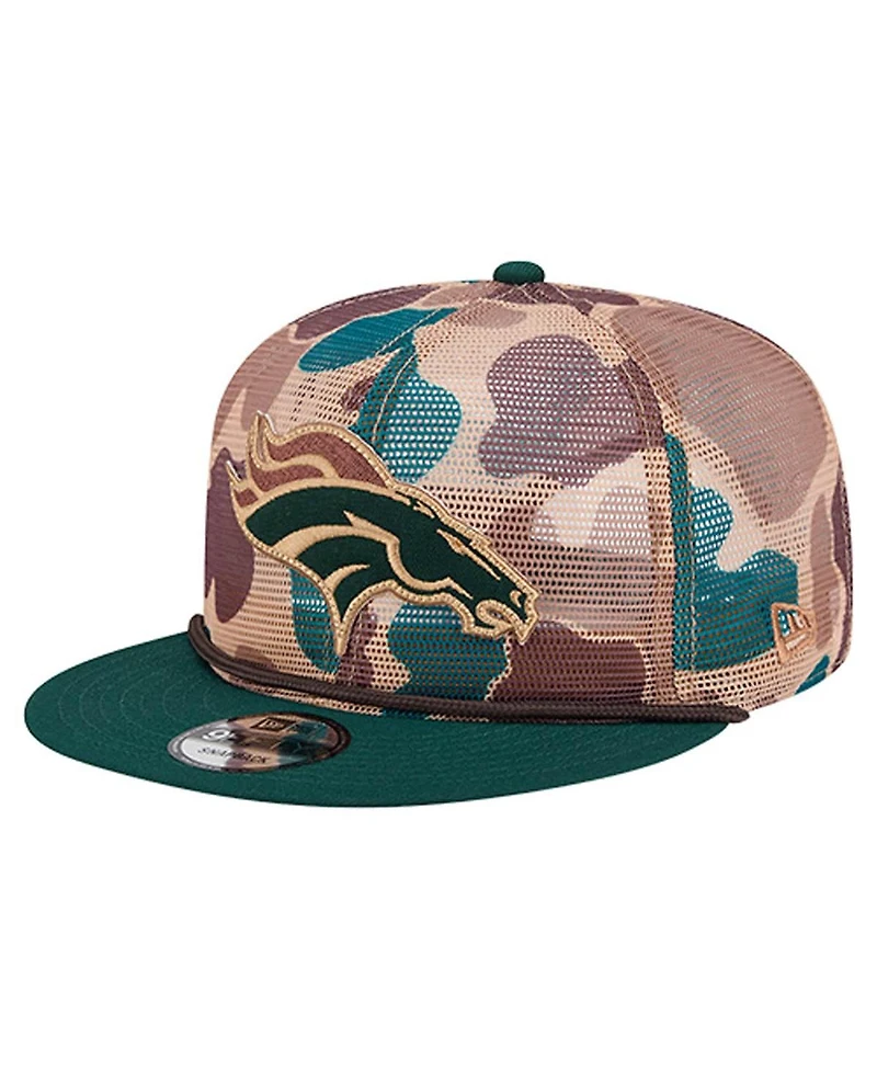 New Era Men's Camo Denver Broncos Duck Camo 9FIFTY Snapback Hat