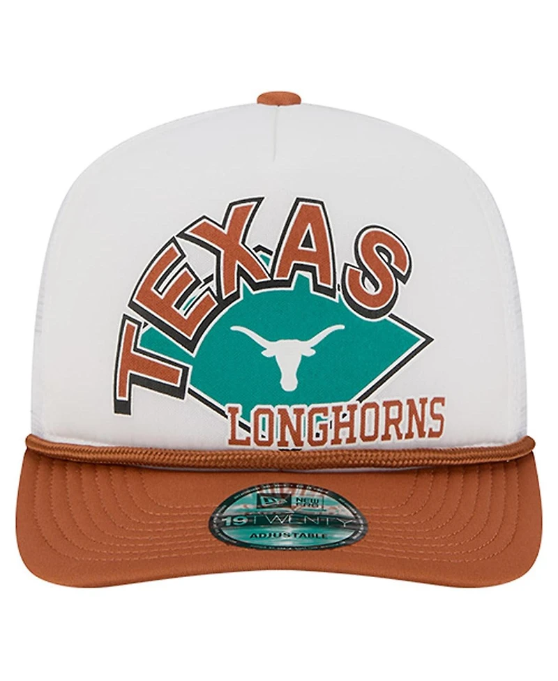 New Era Men's White Texas Longhorns Diamond 19TWENTY Golfer Adjustable Hat