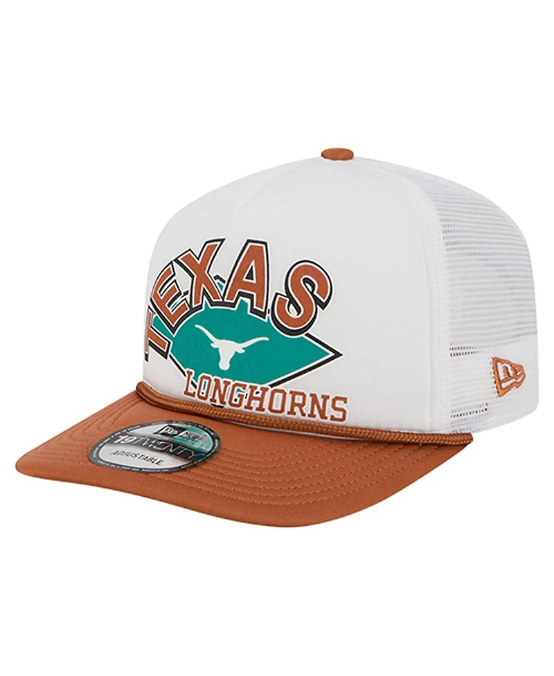 New Era Men's White Texas Longhorns Diamond 19TWENTY Golfer Adjustable Hat