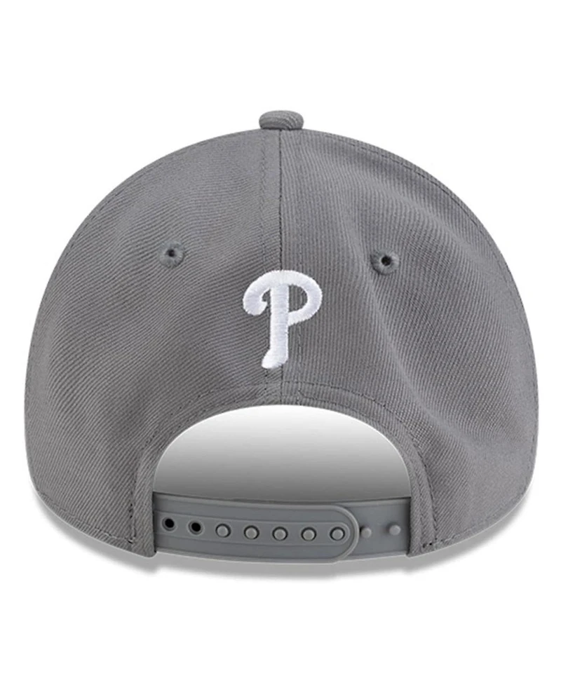 New Era x Hyperfly Men's Gray Philadelphia Phillies A-Frame 9FORTY Adjustable Hat