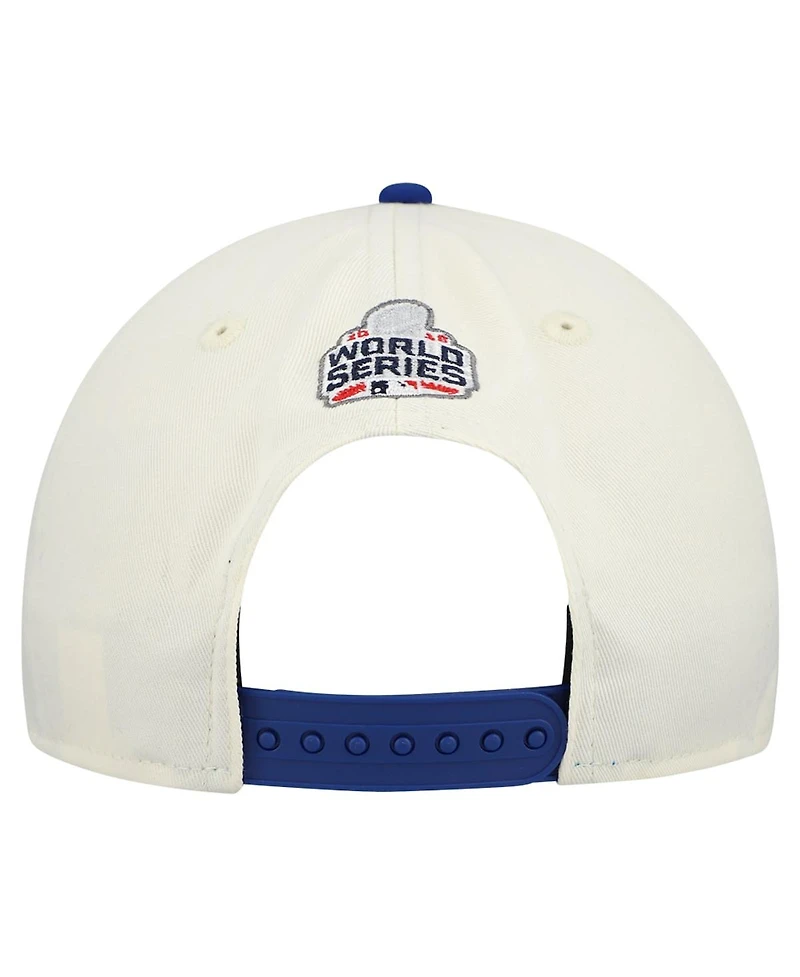 New Era Men's Cream/Royal Chicago Cubs World Series 9FORTY M-Crown Adjustable Hat
