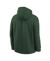 Nike Big Boys and Girls Hunter Green Milwaukee Bucks 2025/26 Club Fleece Practice Hoodie
