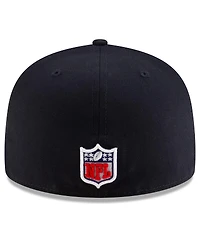 New Era Men's Pitch Blue Miami Dolphins 2025 Rivalries Collection Sideline Rope 59FIFTY Fitted Hat