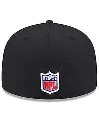 New Era Men's Black San Francisco 49ers 2025 Rivalries Collection Sideline Rope 59FIFTY Fitted Hat