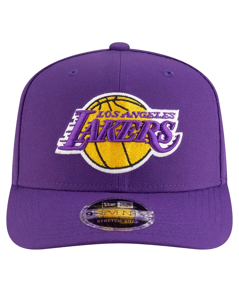 New Era Men's Purple Los Angeles Lakers 9SEVENTY Stock Adjustable Hat