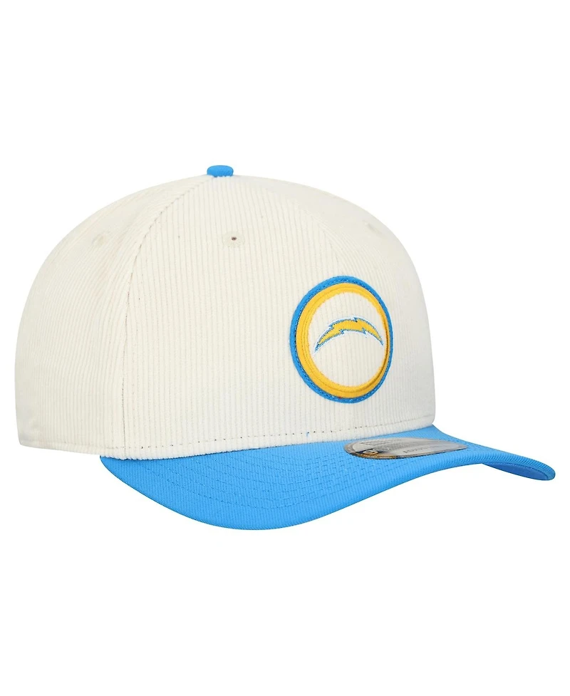 New Era Men's Stone Los Angeles Chargers Loyal Corduroy 9SEVENTY Adjustable Hat