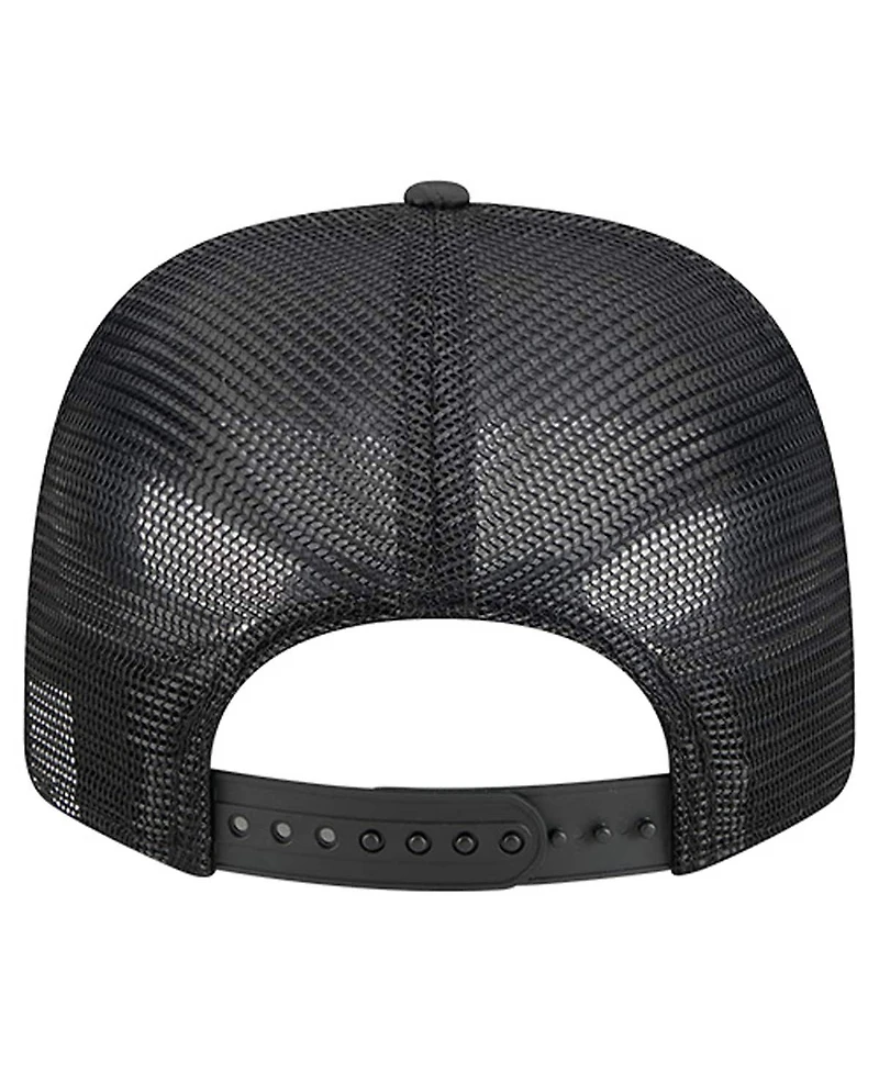 New Era Men's Black Phoenix Suns Quilted 9SEVENTY Trucker Adjustable Hat