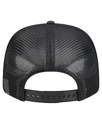 New Era Men's Black Phoenix Suns Quilted 9SEVENTY Trucker Adjustable Hat