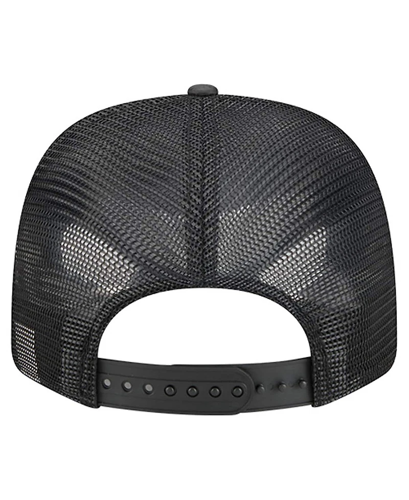 New Era Men's Black San Antonio Spurs Quilted 9SEVENTY Trucker Adjustable Hat