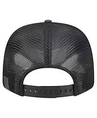 New Era Men's Black San Antonio Spurs Quilted 9SEVENTY Trucker Adjustable Hat