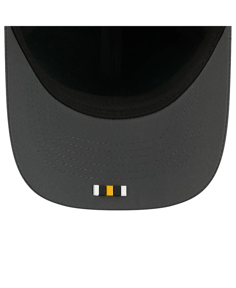 New Era Men's Charcoal Pittsburgh Steelers 2025 Sideline Cold Weather 9FORTY M-Crown Adjustable Hat