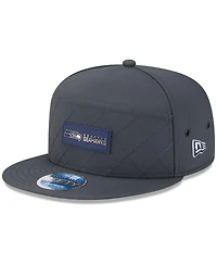 New Era Men's Charcoal Seattle Seahawks 2025 Sideline Cold Weather Split Panel 9FIFTY Snapback Hat