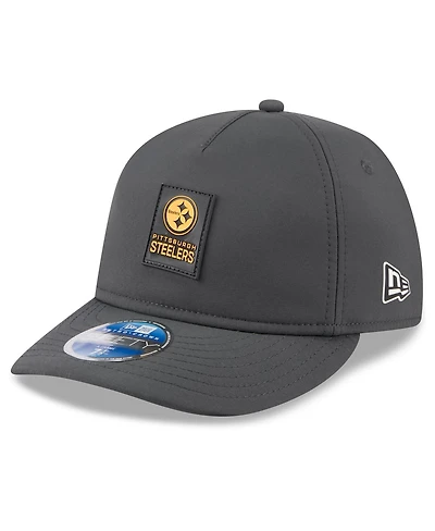 New Era Men's Charcoal Pittsburgh Steelers 2025 Sideline Cold Weather Retro Crown 59FIFTY Fitted Hat