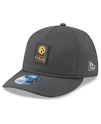 New Era Men's Charcoal Pittsburgh Steelers 2025 Sideline Cold Weather Retro Crown 59FIFTY Fitted Hat