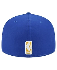 New Era Men's White/Royal Golden State Warriors Repeat 59Fifty Fitted Hat