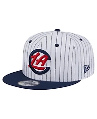 New Era Men's White La Clippers Deceptor Pinstripe 9FIFTY Snapback Hat