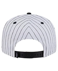 New Era Men's White San Antonio Spurs Deceptor Pinstripe 9FIFTY Snapback Hat