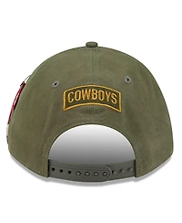 New Era x Alpha Men's Industries Olive Dallas Cowboys A-Frame 9FORTY Adjustable Hat