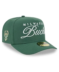 New Era Men's Hunter Green Milwaukee Bucks 2025 Nba Draft A-Frame 59FIFTY Fitted Hat