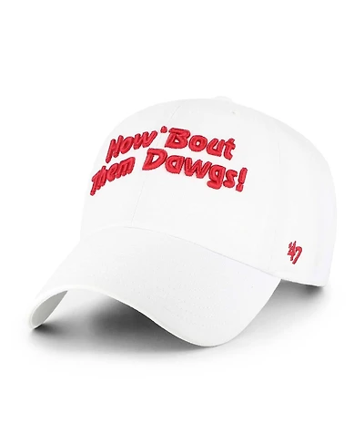 '47 Brand Men's White Georgia Bulldogs Vault Clean Up Adjustable Hat