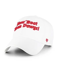 '47 Brand Men's White Georgia Bulldogs Vault Clean Up Adjustable Hat