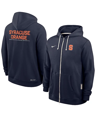 Nike Men's Navy Syracuse Orange 2025 Sideline Standard Issue Dri-Fit Full-Zip Hoodie