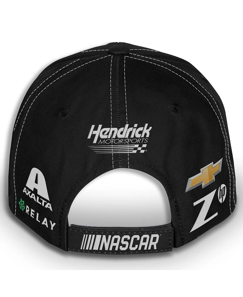 Checkered Flag Sports Men's and Women's Black William Byron Raptor Uniform Adjustable Hat