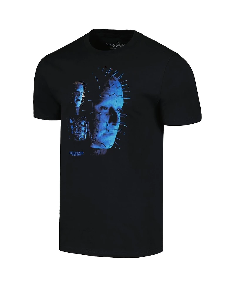 Ripple Junction Men's Black Hellraiser Pinhead Double Exposure T-Shirt