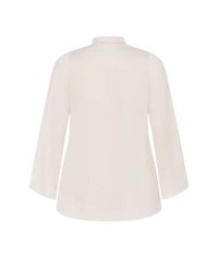 City Chic Plus Mahalia Neck Tie Top