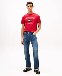 Tommy Hilfiger Men's Logo Embordered Flag T-Shirt