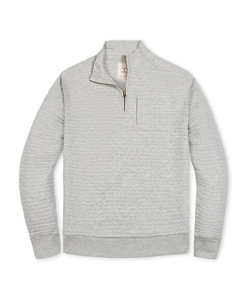 Hope & Henry Men's Quilted Half Zip Pullover
