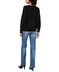 Vince Camuto Women's Tipped Crewneck Sweater