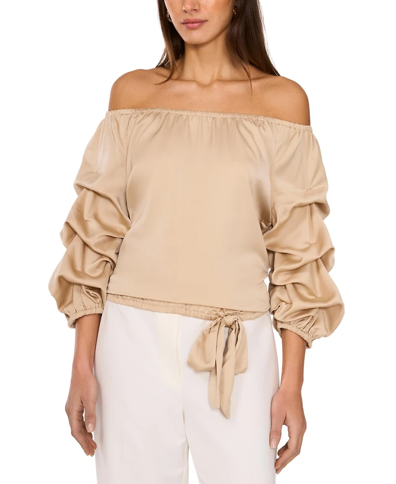 Vince Camuto Women's Off-The-Shoulder Bubble Sleeve Top
