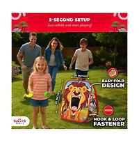 Safari Sling | 2-in-1 Bean Bag Toss Game for Kids | 5-Second Setup Kids Cornhole Game Set | Outdoor Toddler Activities