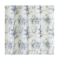 Habitat Florence Sheer Grommet Subtle Watercolor Floral Design Curtain Panel for Livingroom Bedroom 52" x 108" Multicolor