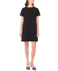 Msk Petite Stud Detail Short Sleeves Shift Dress